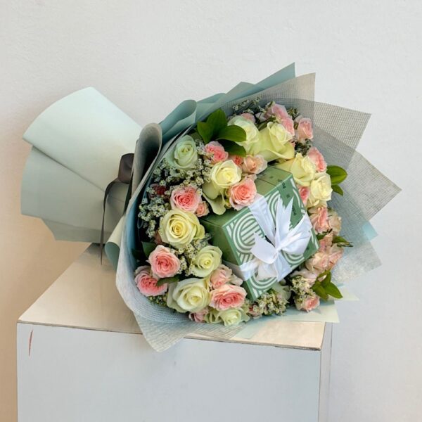 تنسيق الورد مع شوكلت